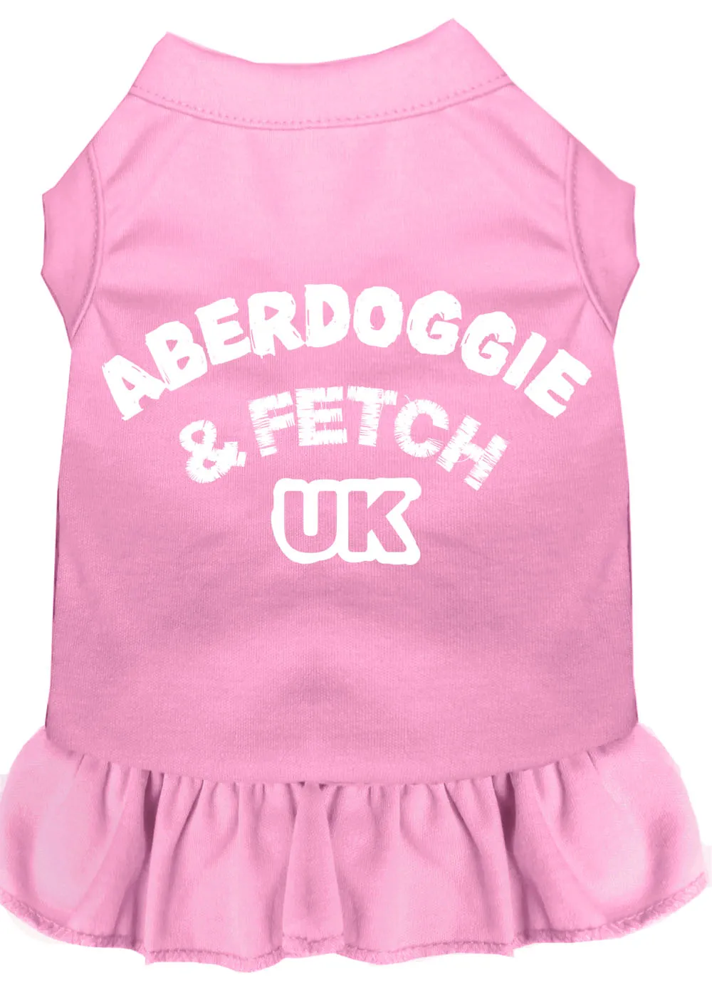 Aberdoggie Uk Screen Print Dress Light Pink Med