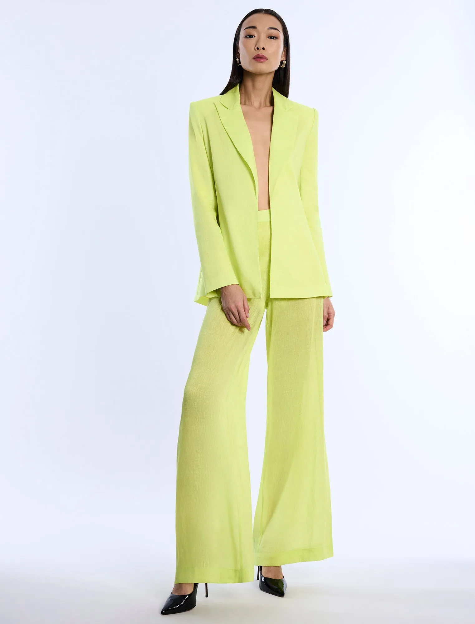 Airy Sheer Textured Pant