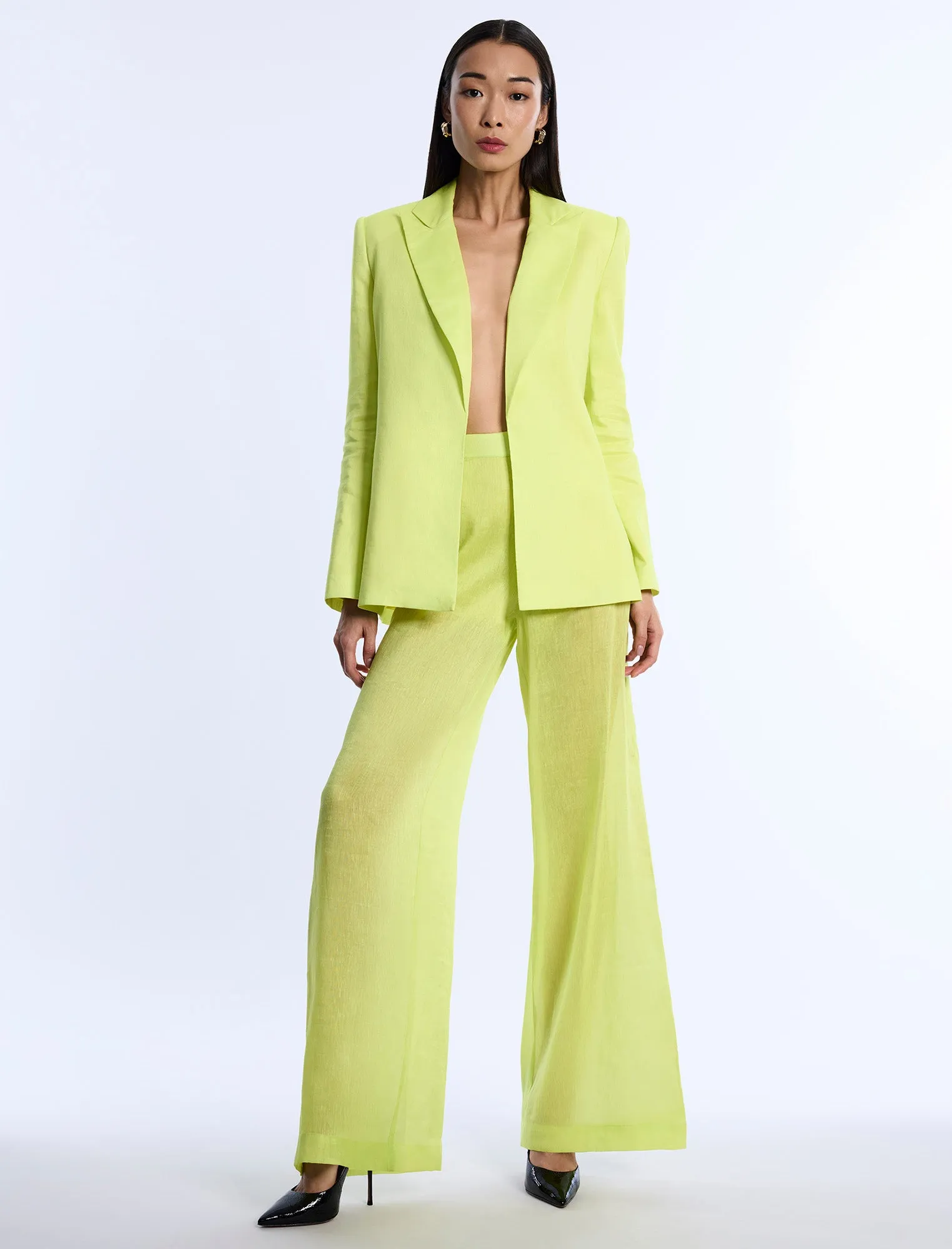 Airy Sheer Textured Pant