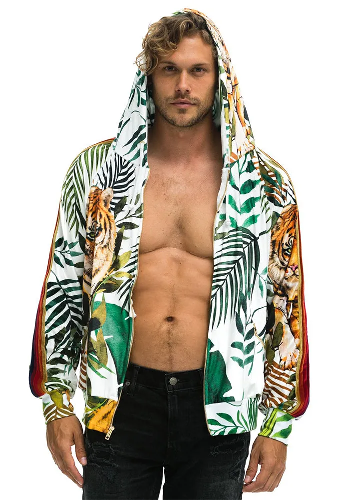 Aviator Nation Jungle Tiger Classic Velvet Zip Hoodie