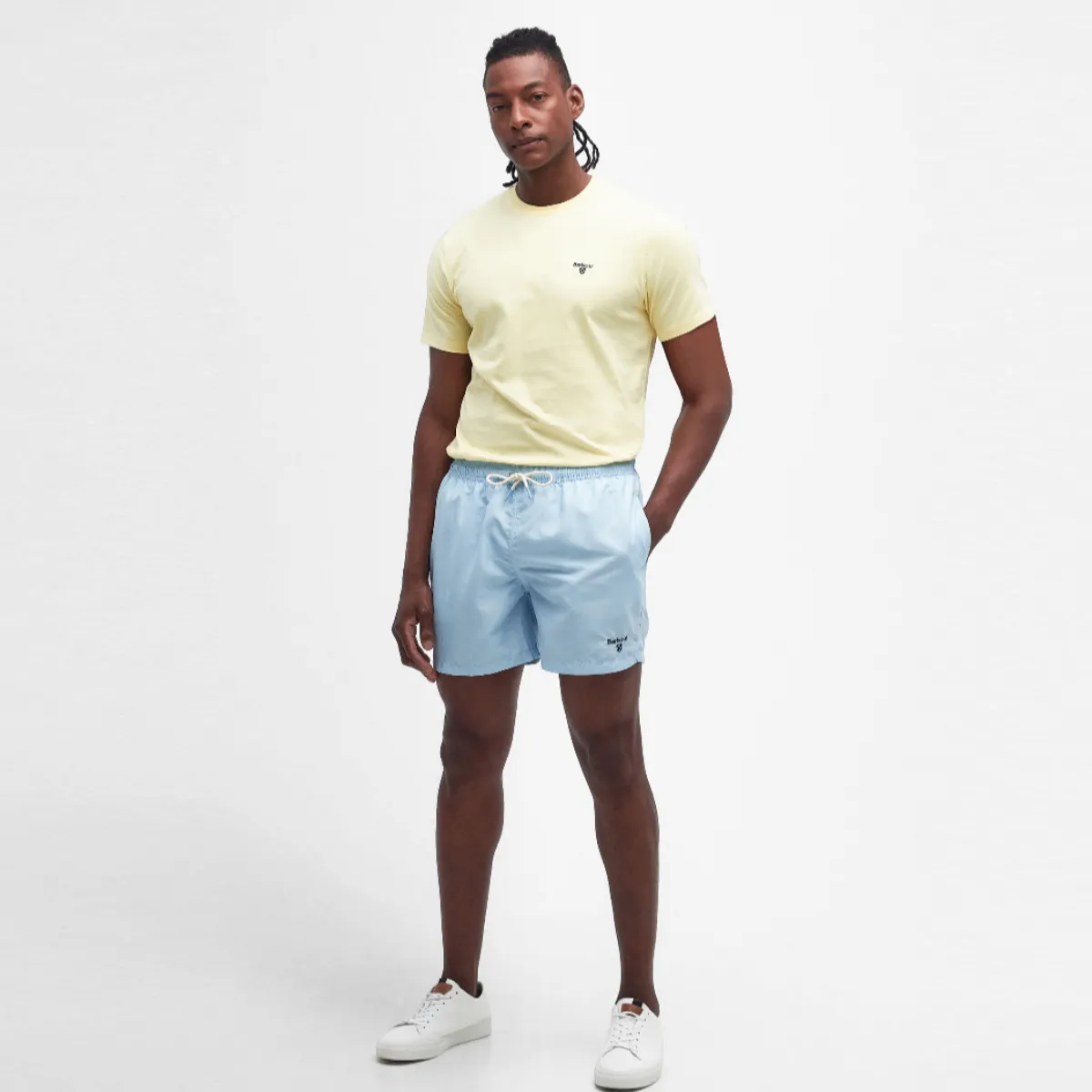 Barbour Staple Logo Swim Men's Shorts | Sky
