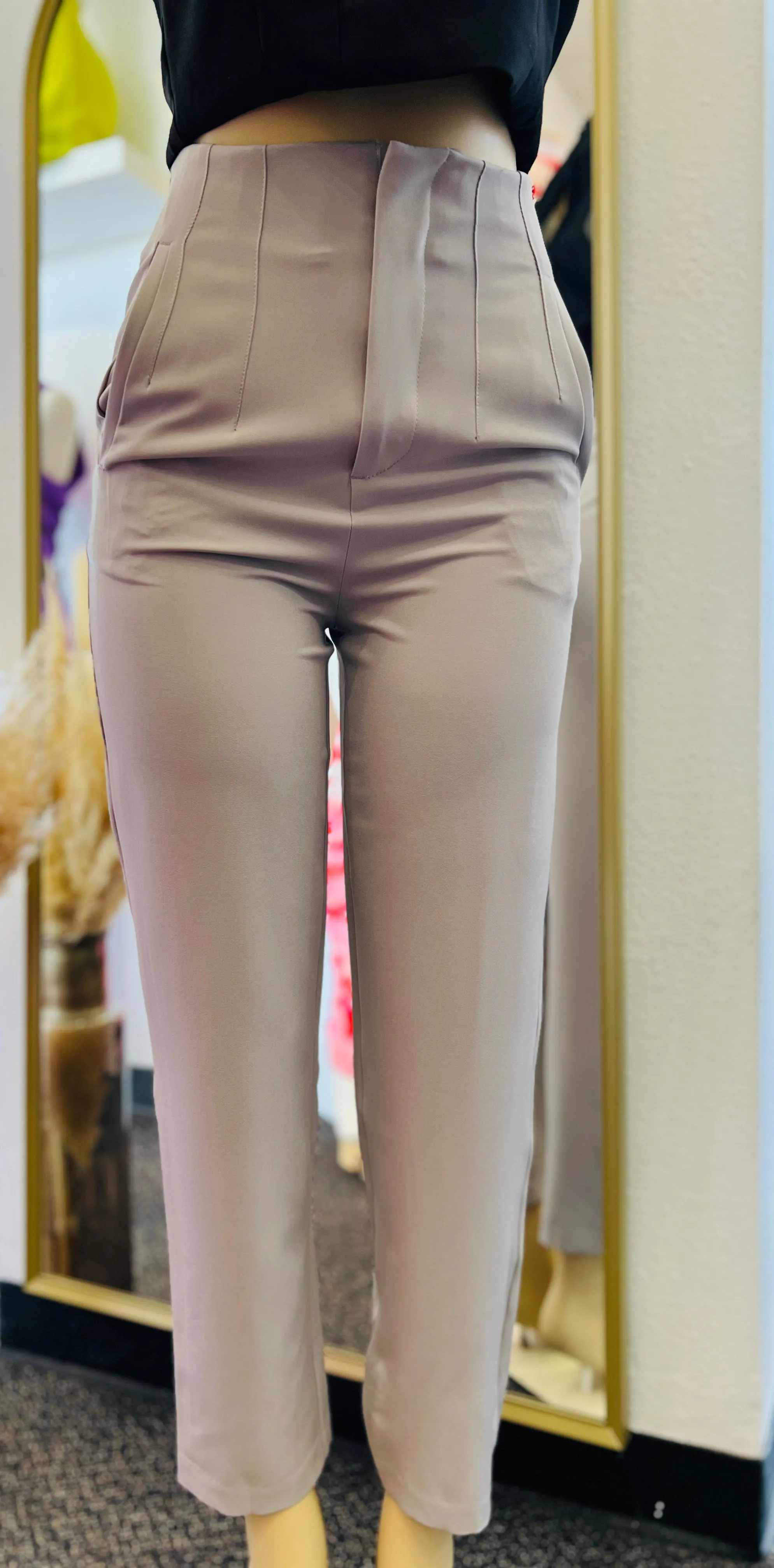 Bianca Grey Skinny Trousers