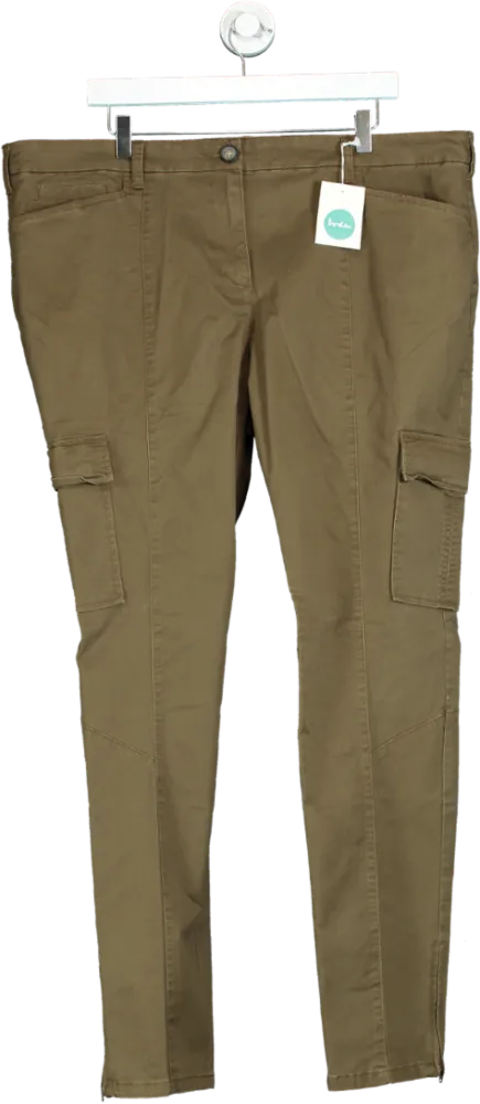 Boden Brown SLim Cargo Trousers UK 20 Long
