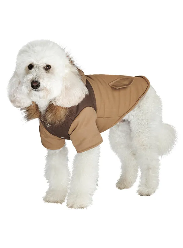 Brown on Brown Two Tone Parka DOG COAT