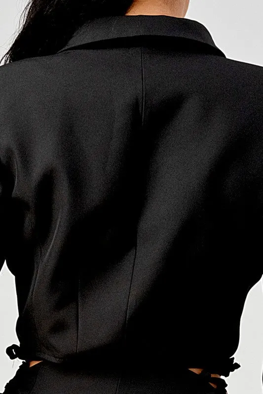 Business Casual Blazer And Pants Set