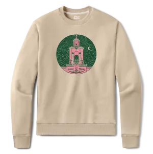 Casa Bonita Beige Twilight Tower Crew Sweatshirt