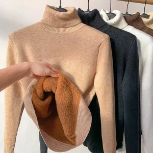 Christmas Specials 50% OFFWinter fleece thick knitted bottoming shirt