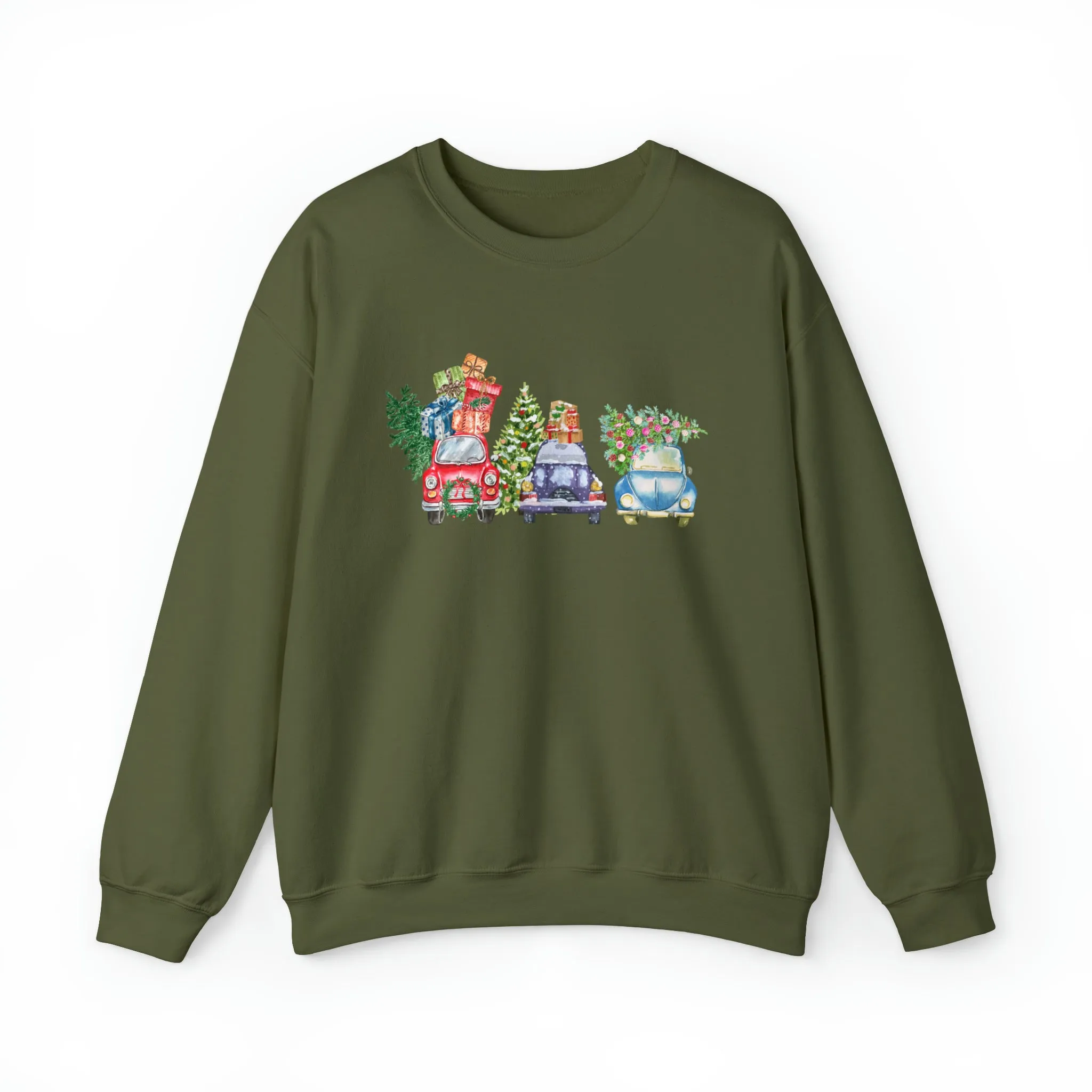Christmas Truck Carrying Tree Tee, Christmas Car Shirt, Holiday Shirt, Christmas Gift, Christmas Sweatshirt, Christmas Pajamas, Xmas Farm
