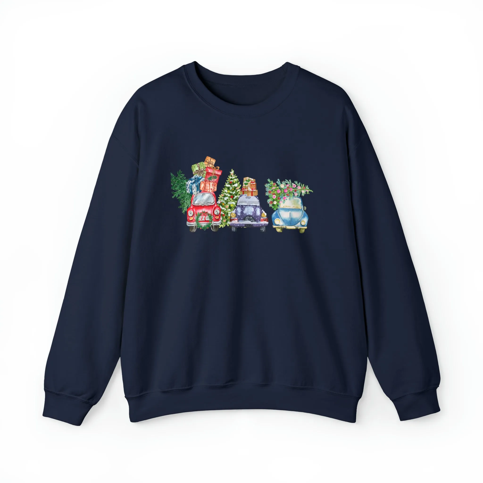 Christmas Truck Carrying Tree Tee, Christmas Car Shirt, Holiday Shirt, Christmas Gift, Christmas Sweatshirt, Christmas Pajamas, Xmas Farm