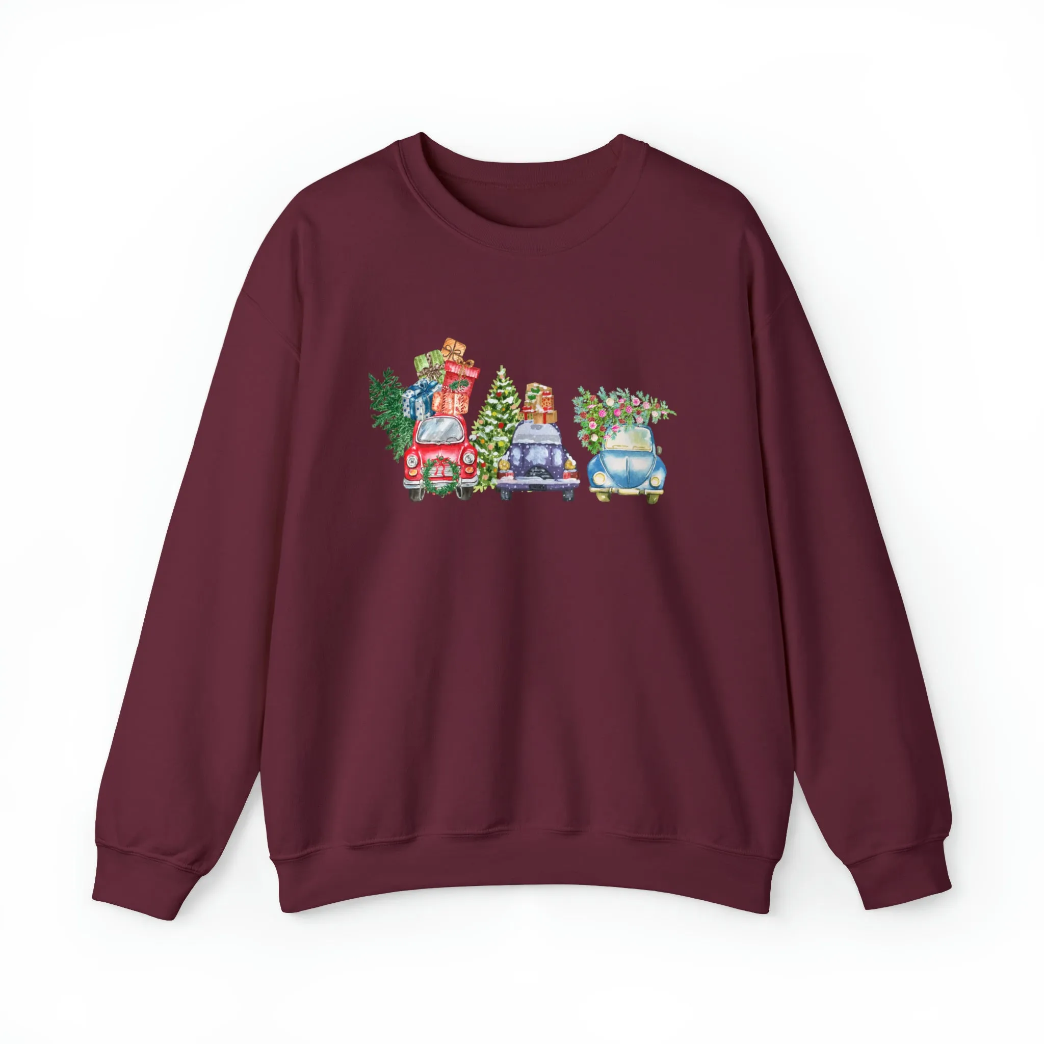 Christmas Truck Carrying Tree Tee, Christmas Car Shirt, Holiday Shirt, Christmas Gift, Christmas Sweatshirt, Christmas Pajamas, Xmas Farm