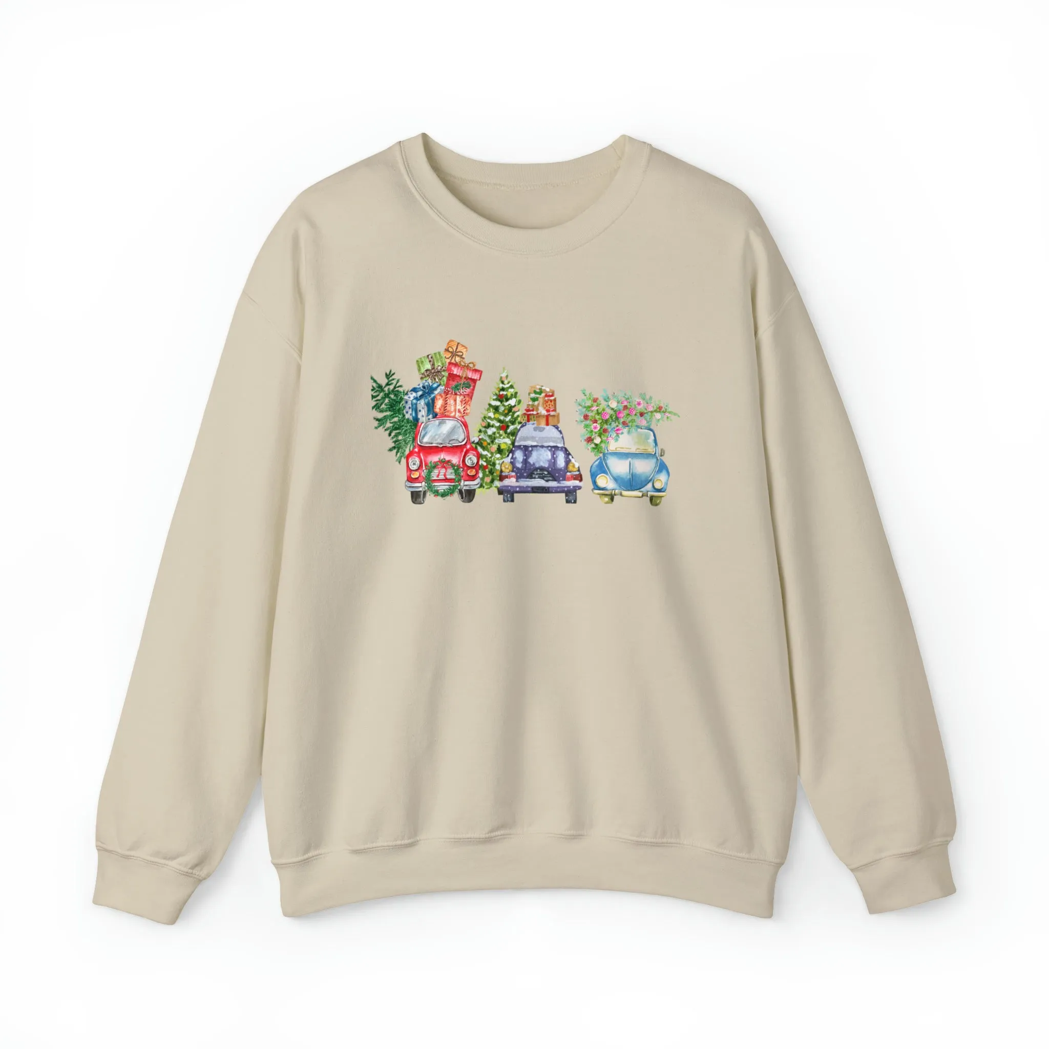 Christmas Truck Carrying Tree Tee, Christmas Car Shirt, Holiday Shirt, Christmas Gift, Christmas Sweatshirt, Christmas Pajamas, Xmas Farm