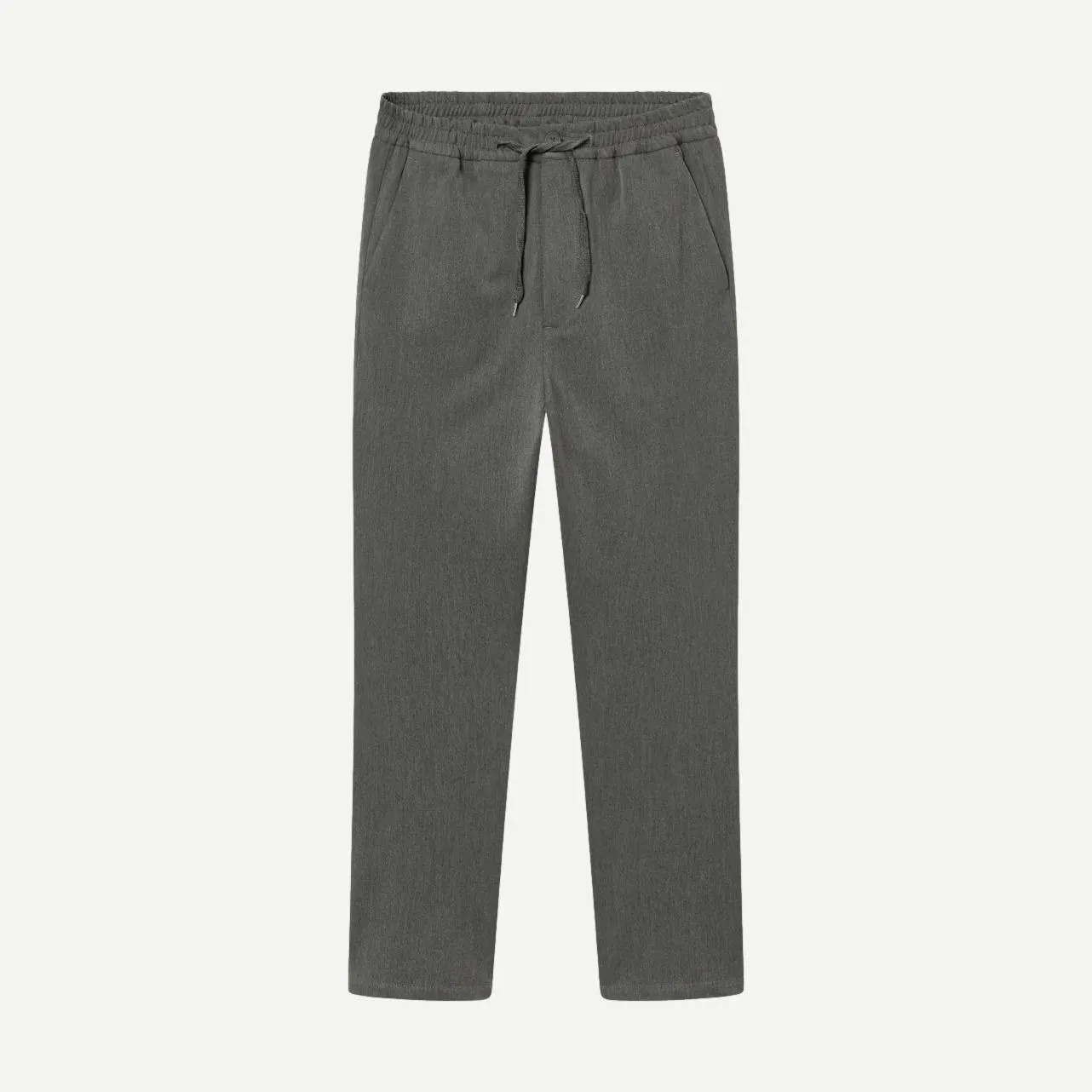 Como Tapered Drawstring Pants - Grey Melange