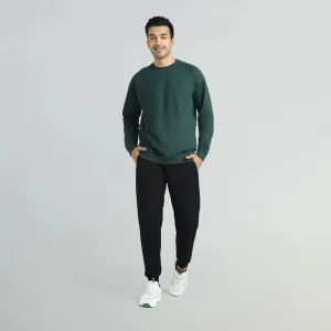 Cruze French Terry Cotton Sweatshirts Forest Green
