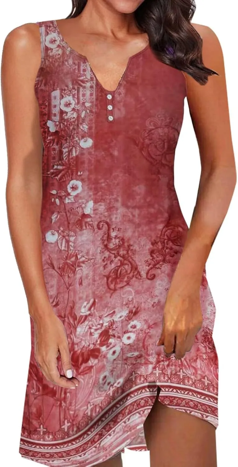 Dresses for Women 2024 Stylish Printed Skinny Dress Women Spring Dresses 2024 Tshirt Dress Midi Summer Dresses for