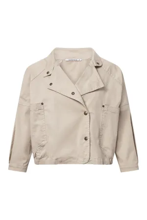 Elsewhere Sand Twill Biker Jacket