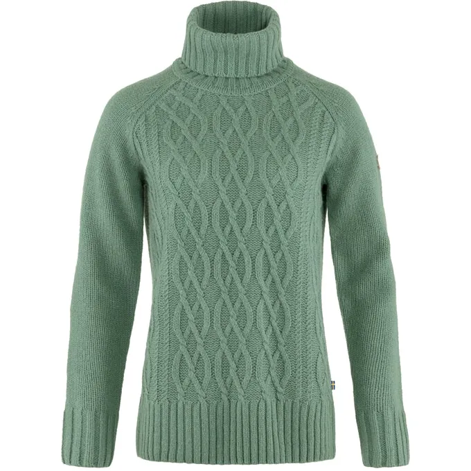 Fjallraven Women's Ovik Cable Knit Roller Neck