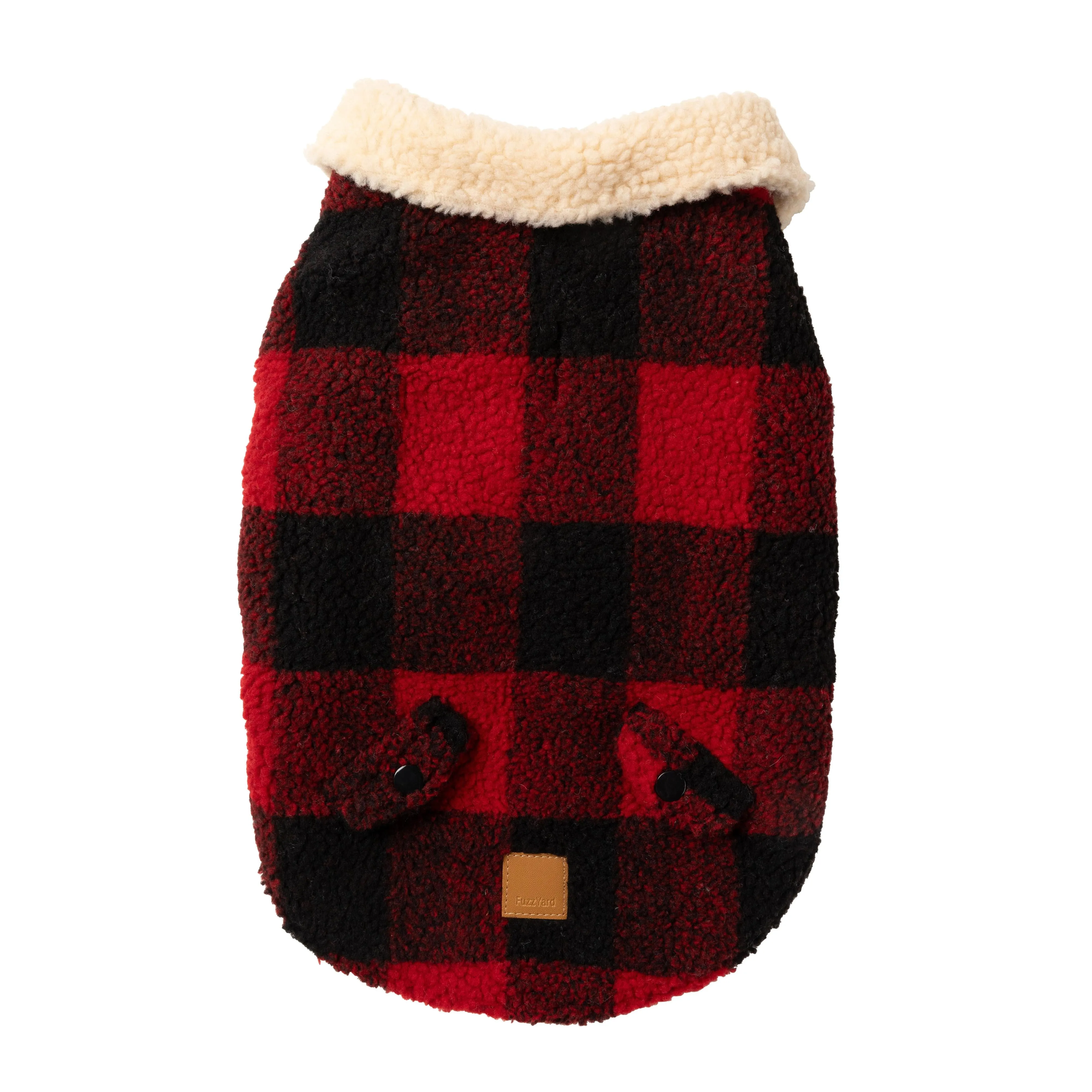 FuzzYard Dog Apparel Jacket Lumberjack Red Size 3