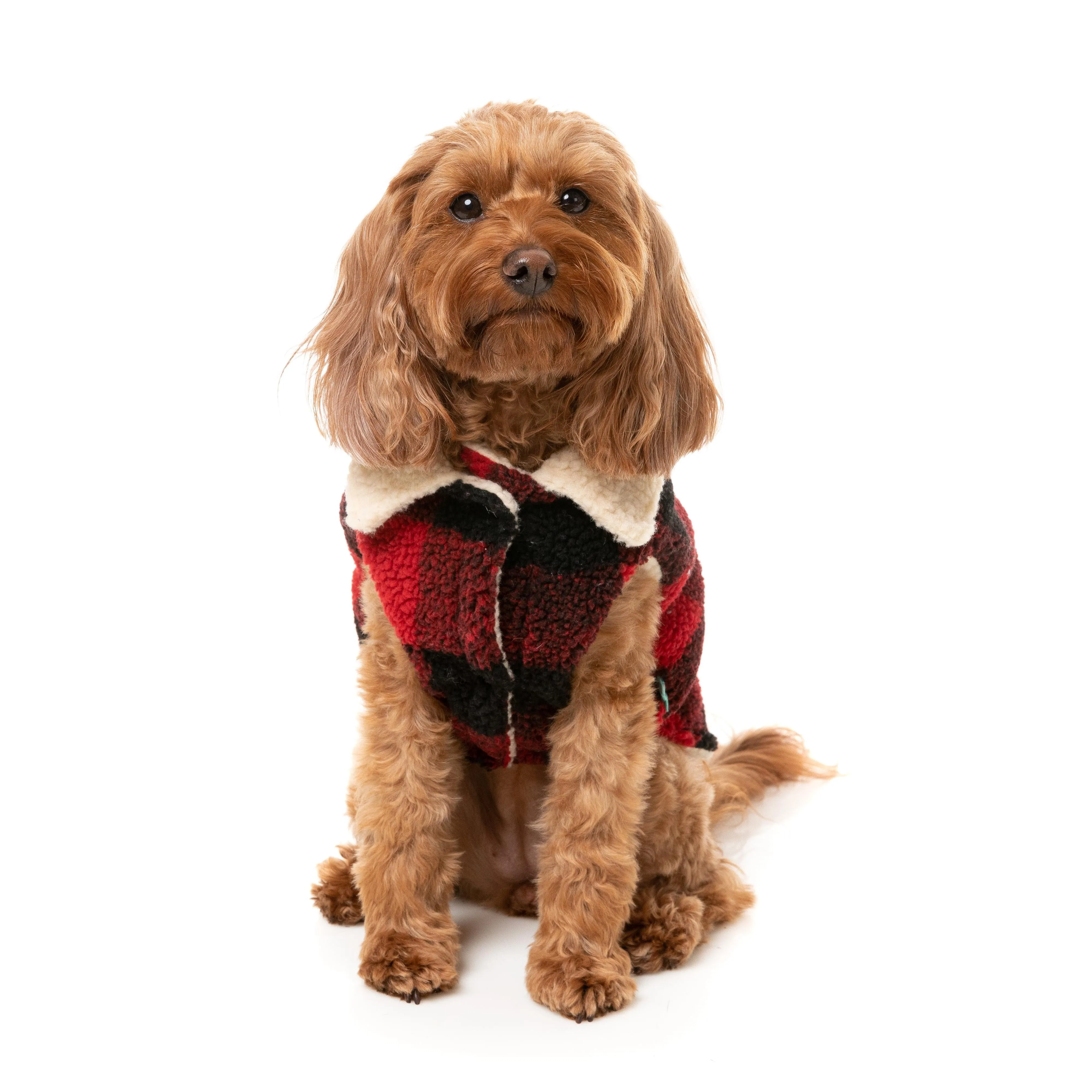 FuzzYard Dog Apparel Jacket Lumberjack Red Size 3
