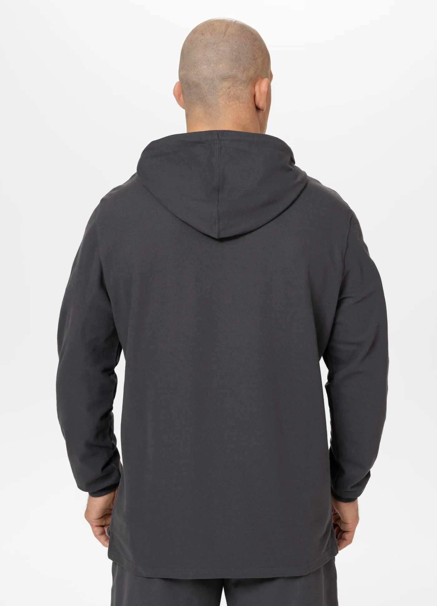 Men's Hoodie Pique Rockey - Graphite
