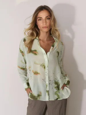MOS MOSH Taylor Blury Button Up Shirt, SEACREST GREEN