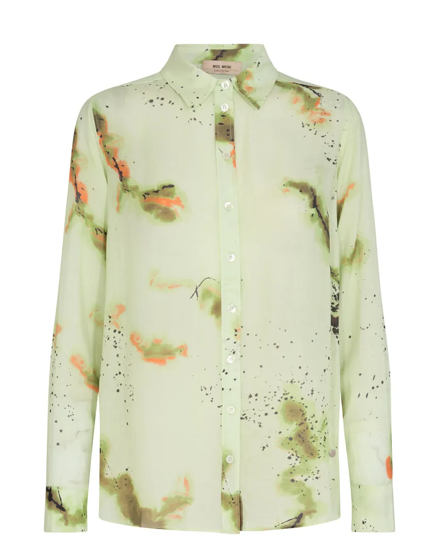 MOS MOSH Taylor Blury Button Up Shirt, SEACREST GREEN