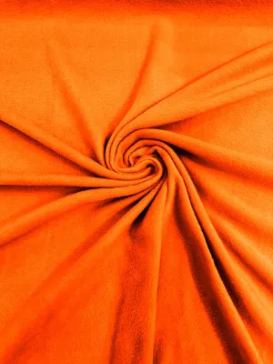 Neon Orange Solid Polar Fleece Fabric Sold by the yard 60"Wide|Antipilling 245GSM |Medium Soft Weight| Blanket Supply,DIY, Decor,Baby Blanket