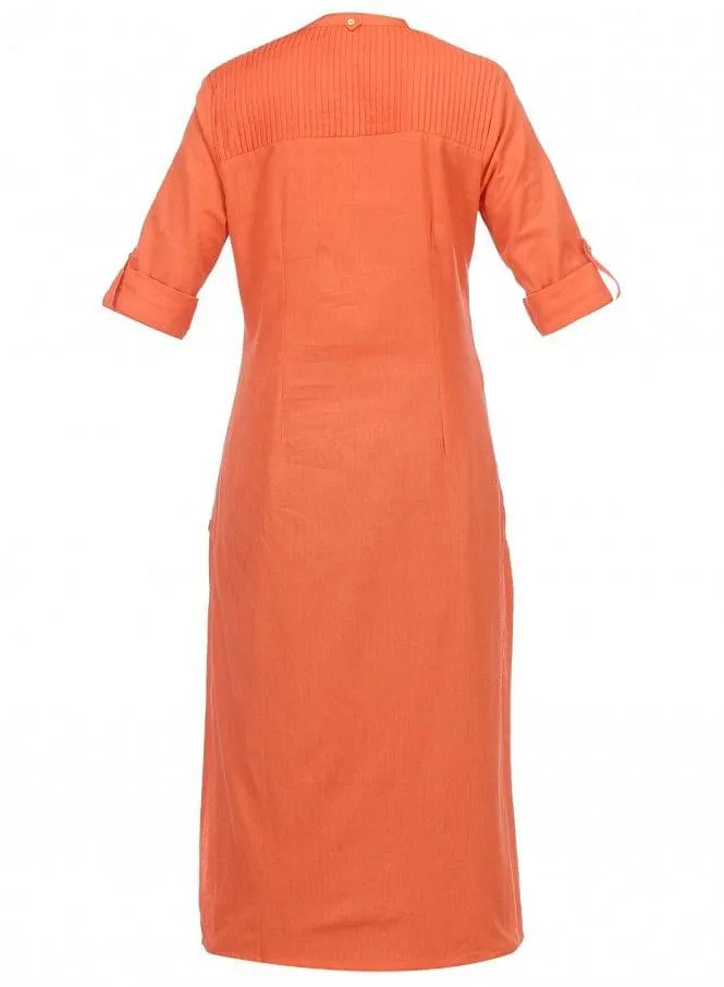 Orange 3/4 Sleeve kurta
