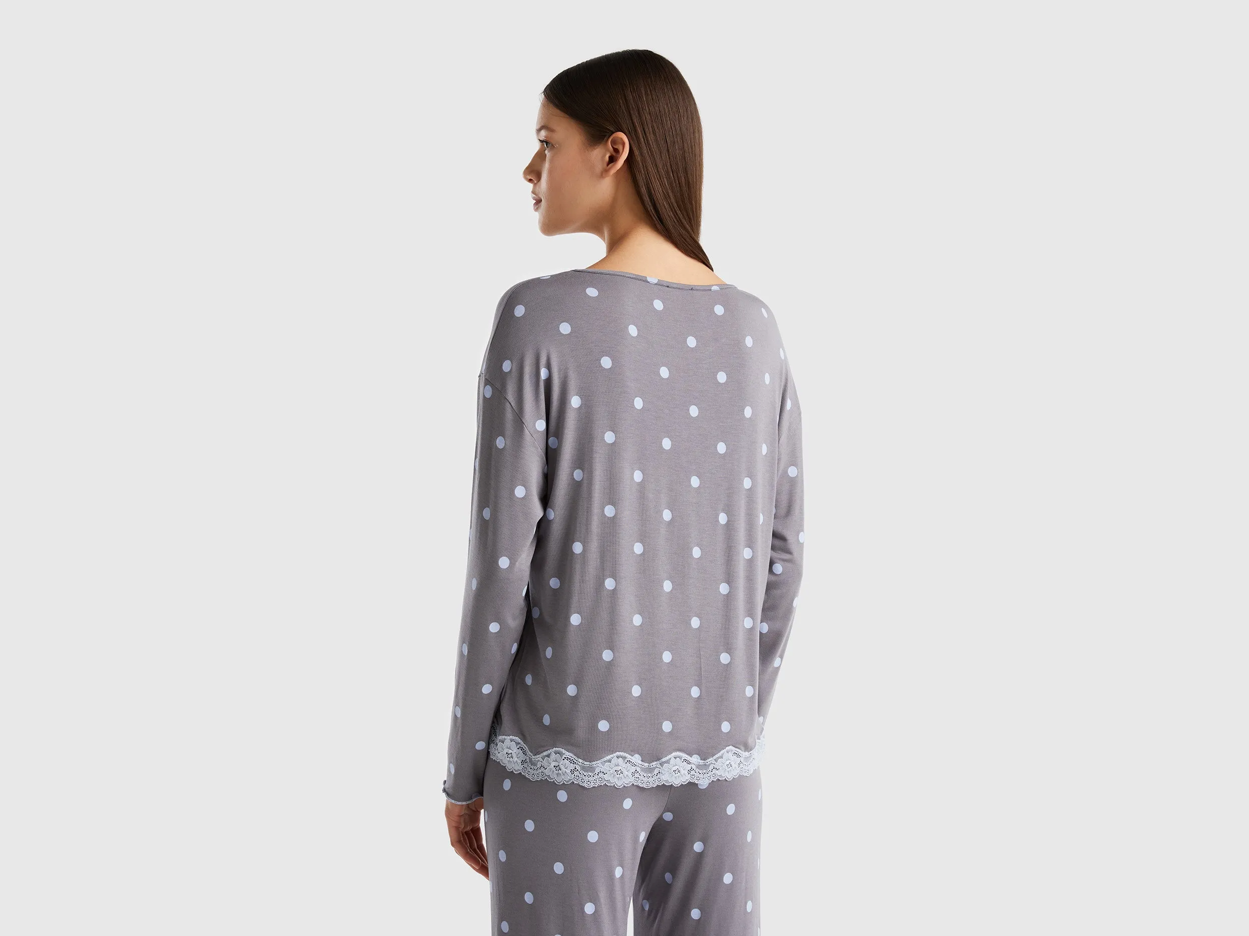 PATTERNED TROUSERS IN STRETCH VISCOSE