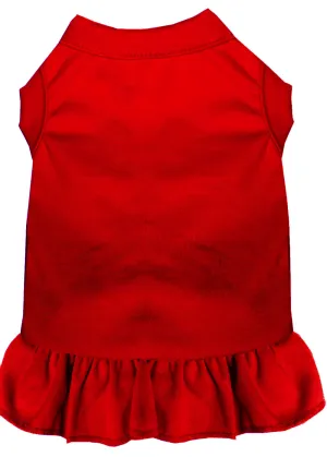Plain Pet Dress Red Xxxl