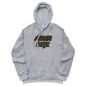 PORCHBOYZ Embroidered Unisex sueded fleece hoodie