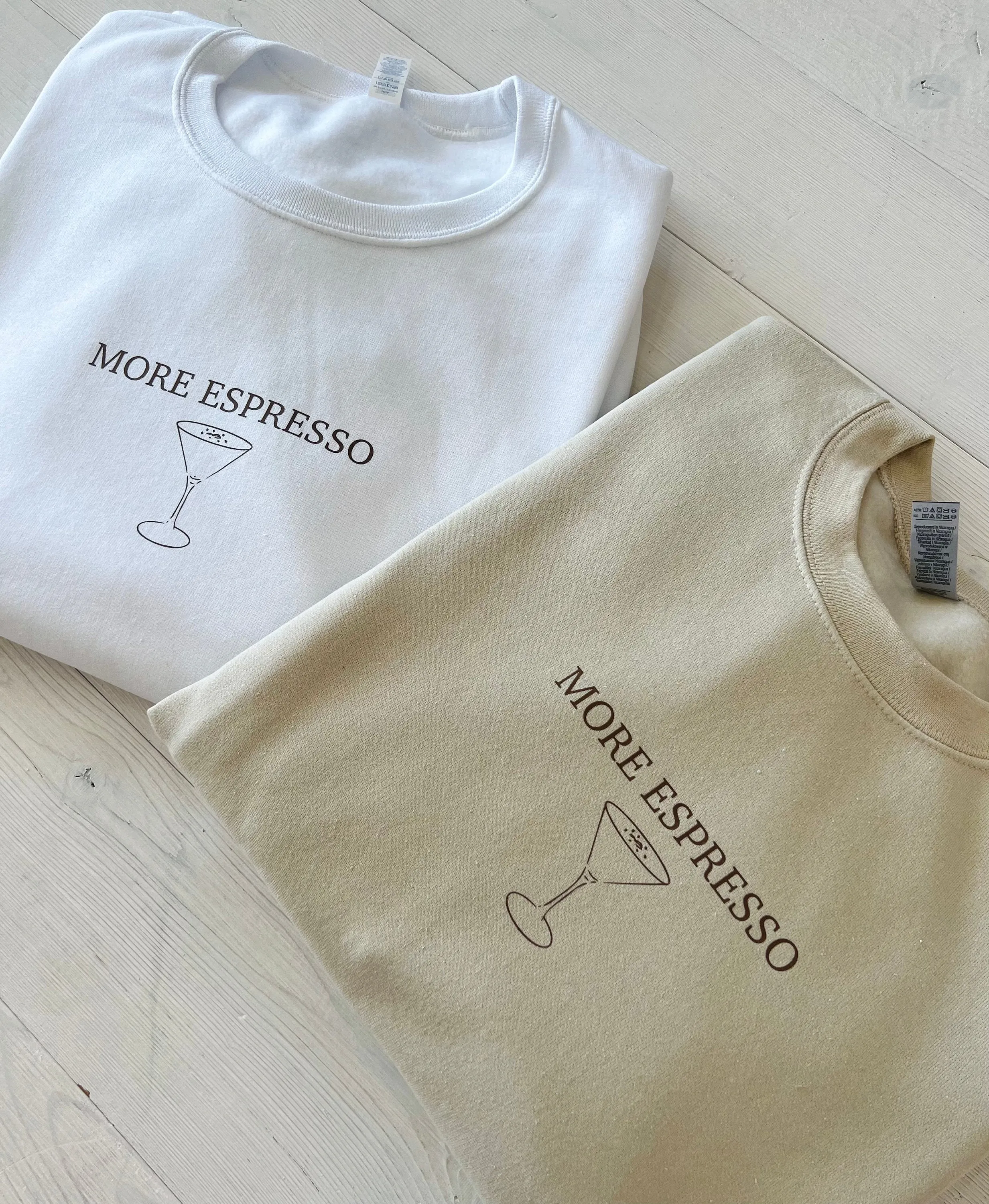 "More Espresso" Martini Crewneck Sweatshirts