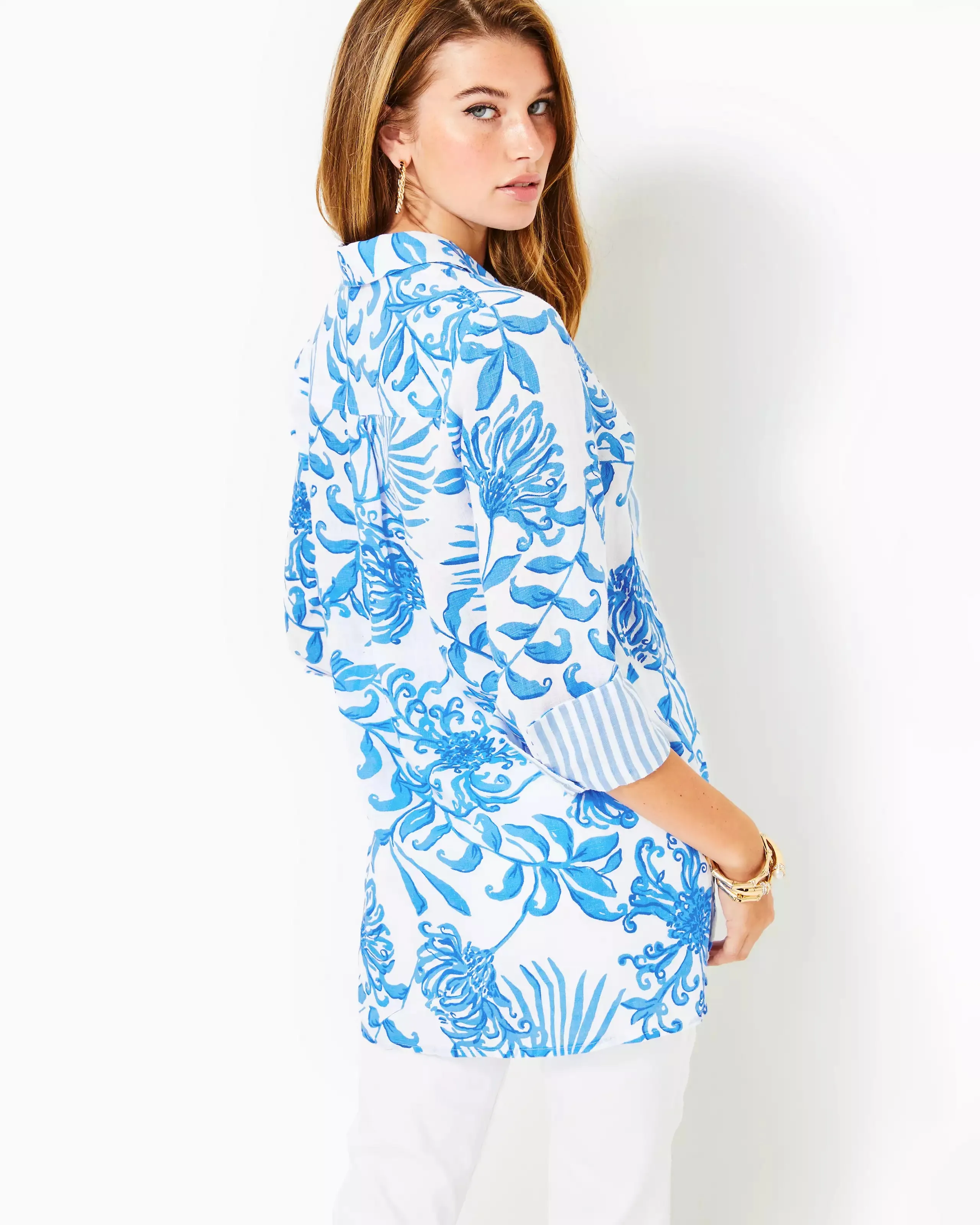 Riverlyn Pieced Print Tunic