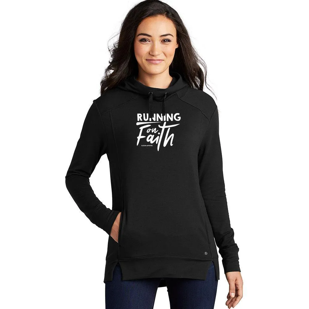 Running on Faith Ladies Athletic Hoodies