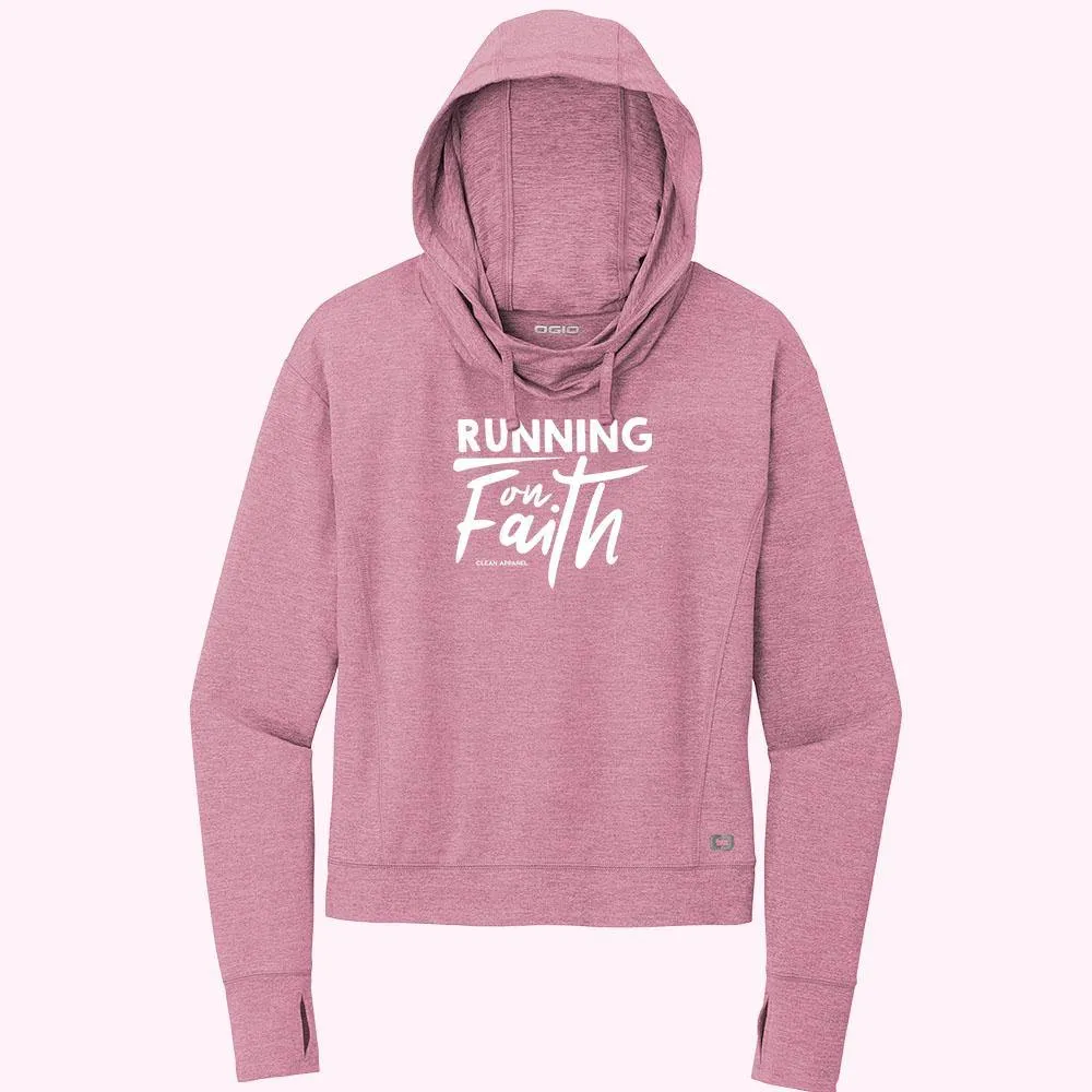 Running on Faith Ladies Athletic Hoodies