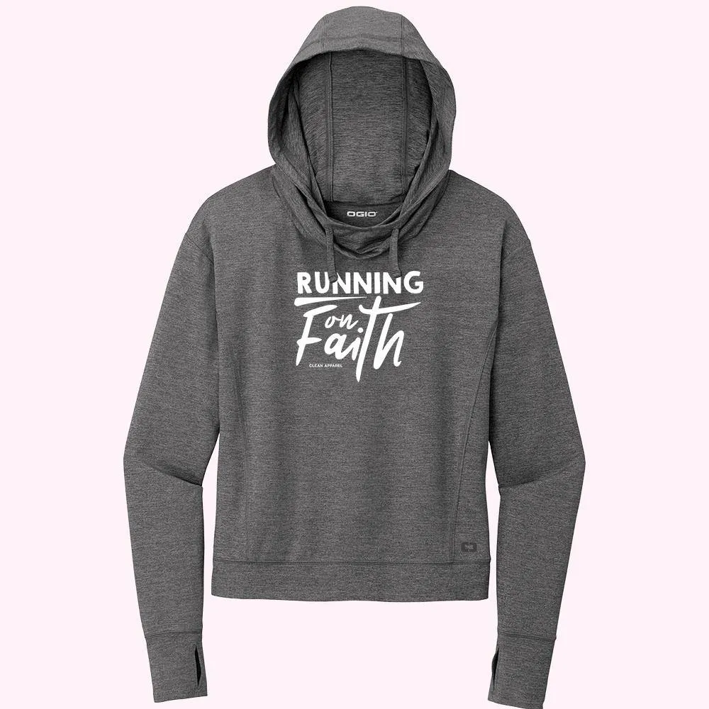 Running on Faith Ladies Athletic Hoodies
