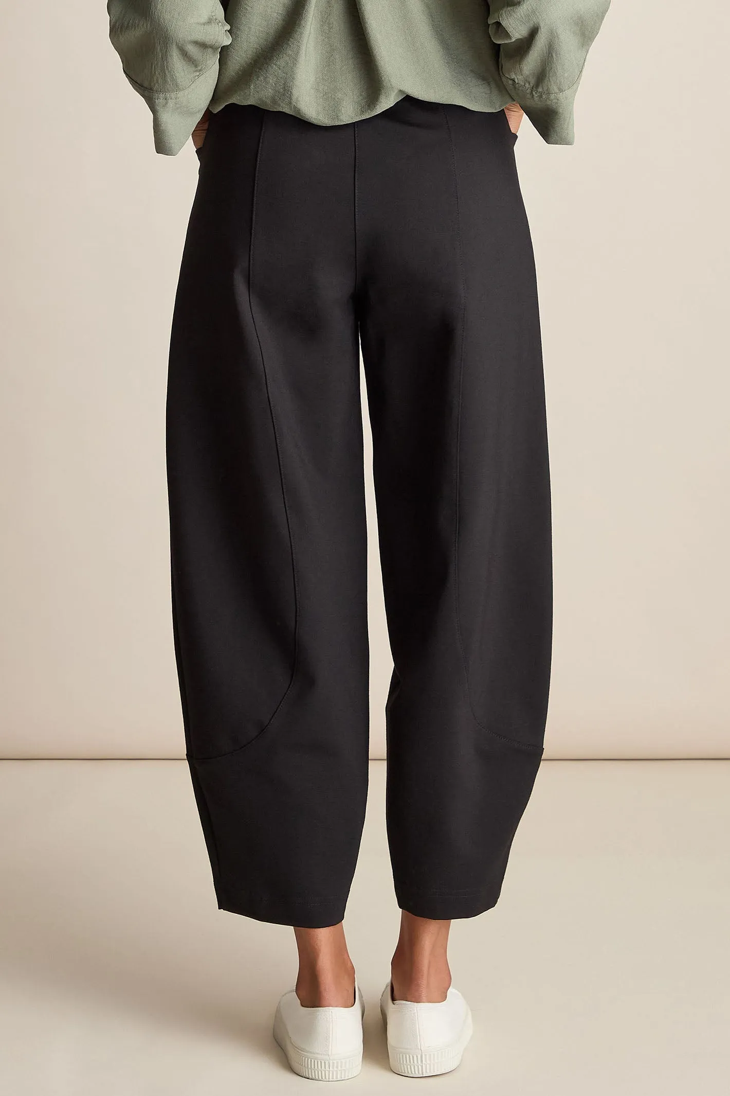 Sahara SPP2025J-P Black Ponte Bubble Trouser
