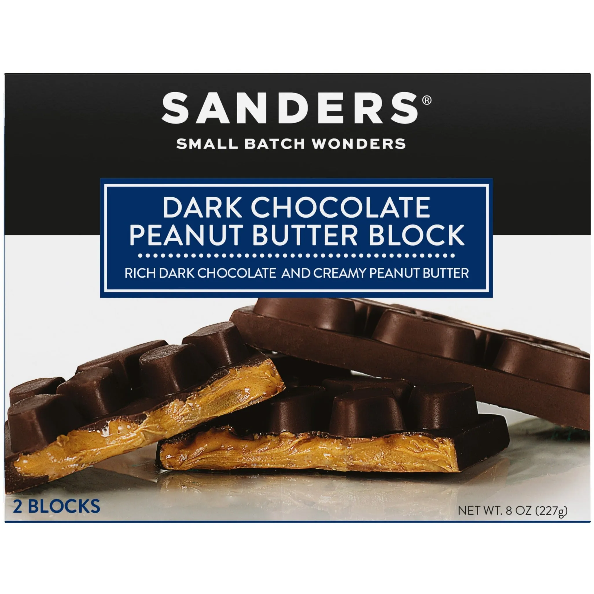 Sanders Dark Chocolate Peanut Butter Block