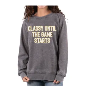 Simply Southern Crew Sweatshirts with Varsity Patch Letters