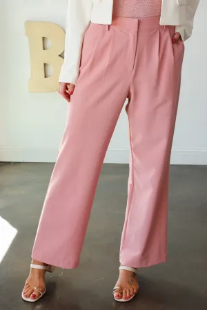 Tailored Dress Pants - Rose Quartz