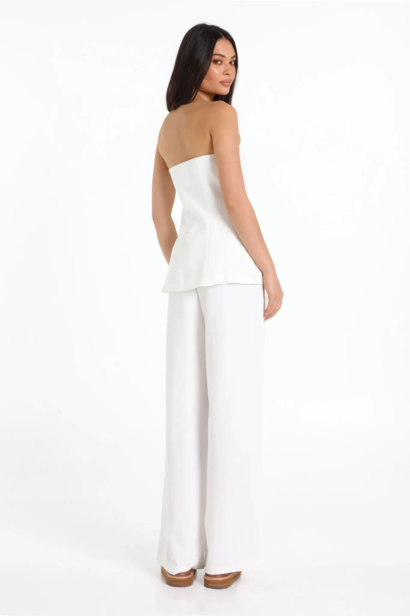 Talula Wide Leg Pant - White