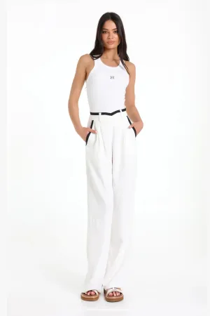 Talula Wide Leg Pant - White