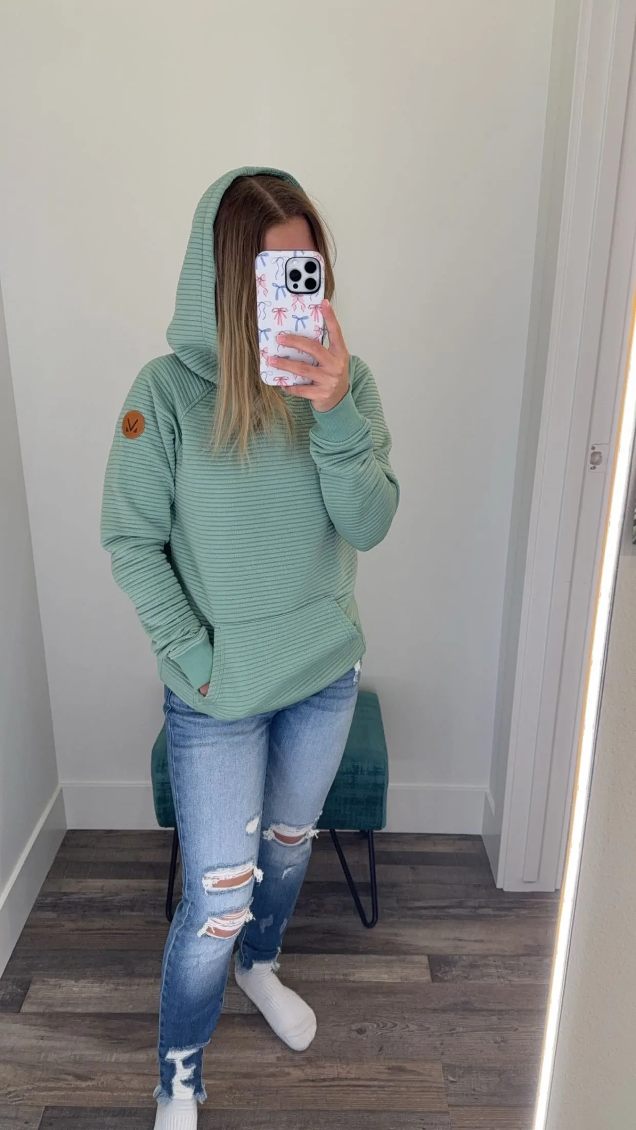 Tatum Textured Pullover Hoodie