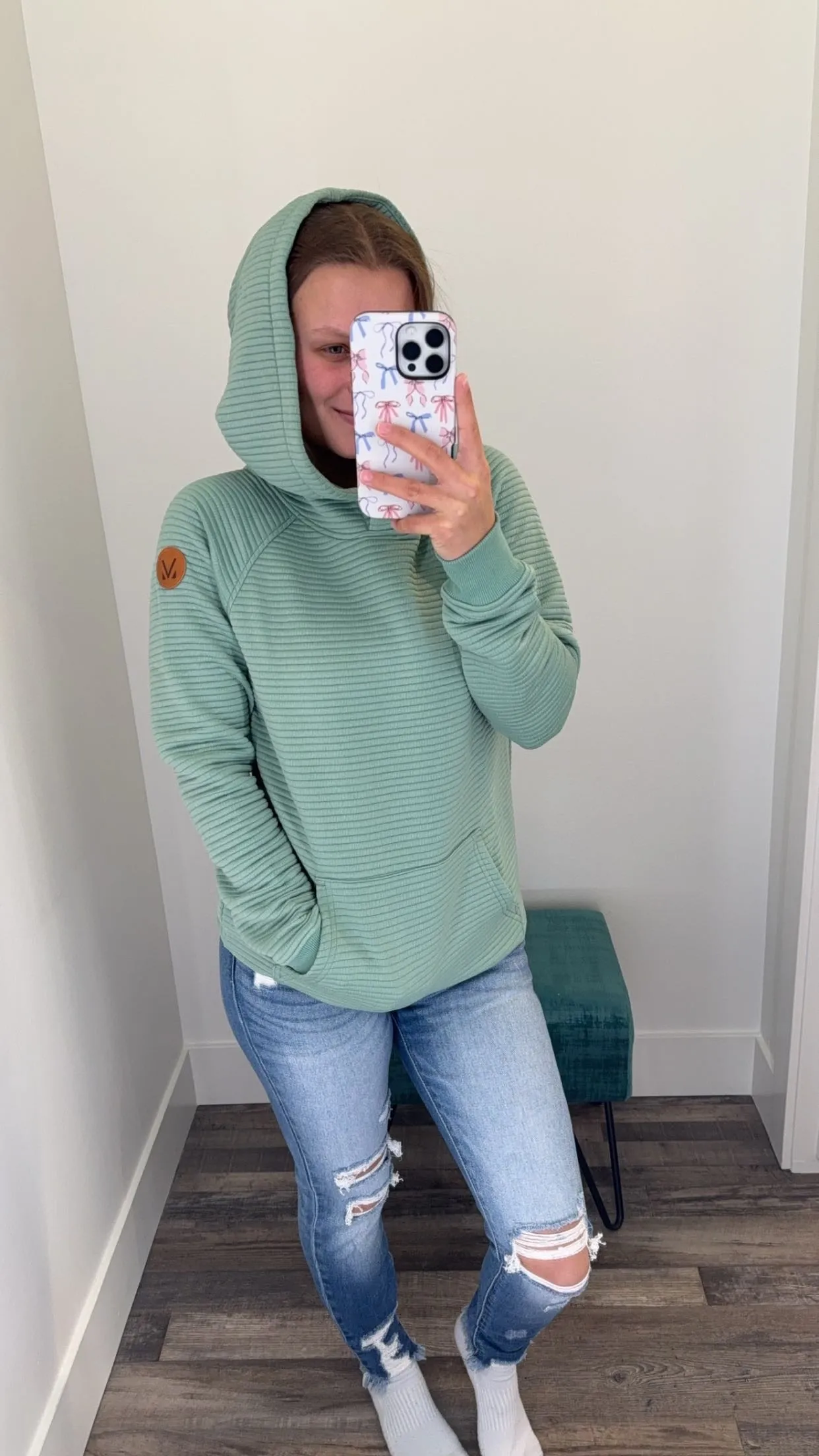 Tatum Textured Pullover Hoodie