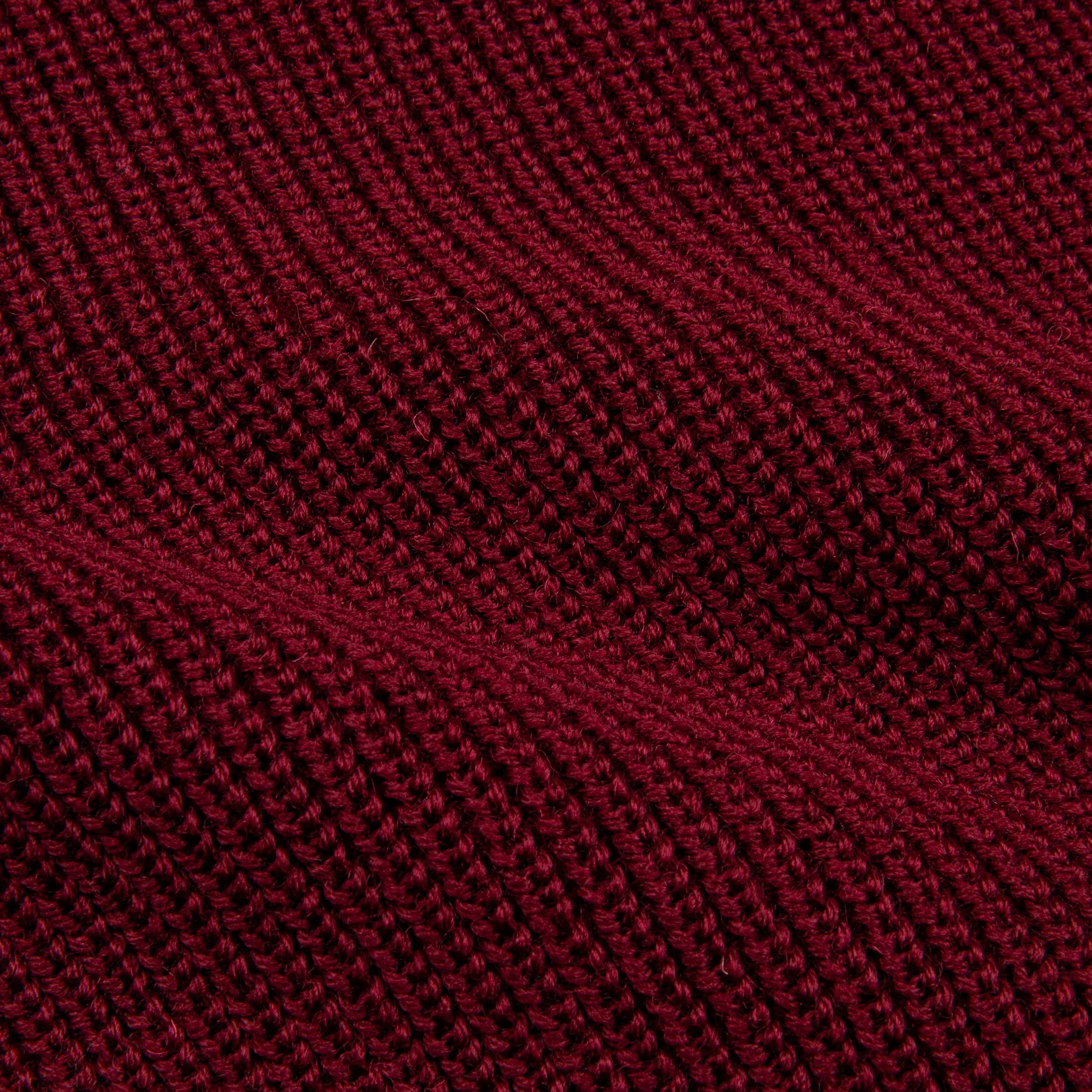 The Real McCoy's Fisherman's Turtle Neck Sweater Maroon