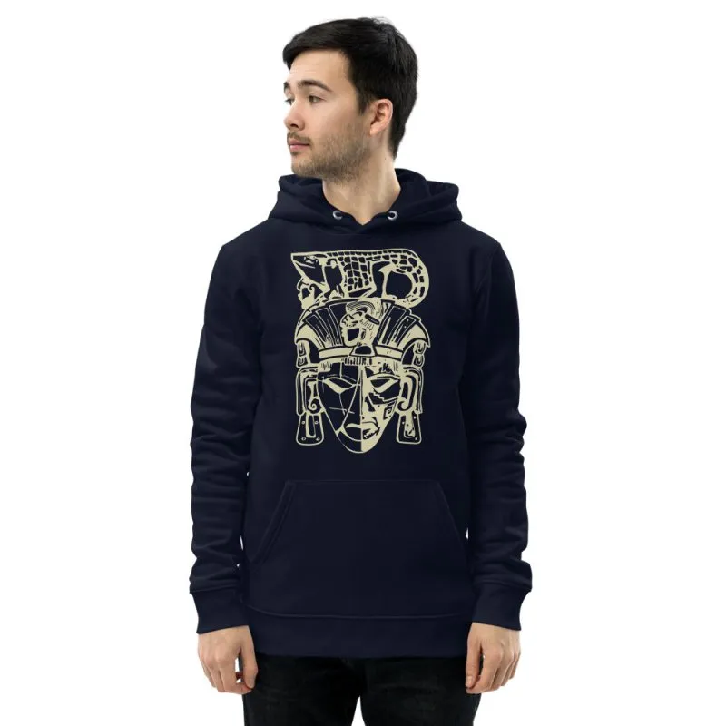 Unisex essential eco hoodie - Polynesian hieratic style
