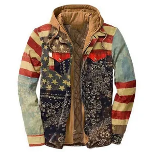 West Louis American Padded Thick Bomber Jacket