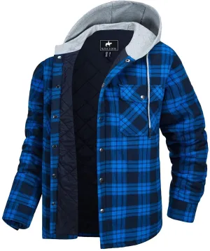 West Louis Cotton Flannel Lined Plaid Jacket
