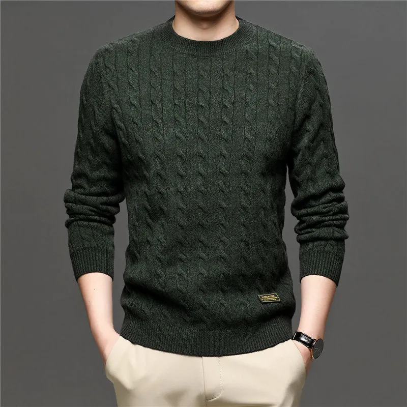 West Louis Fashion Knitted Jumper O-Neck Pullover Sweater