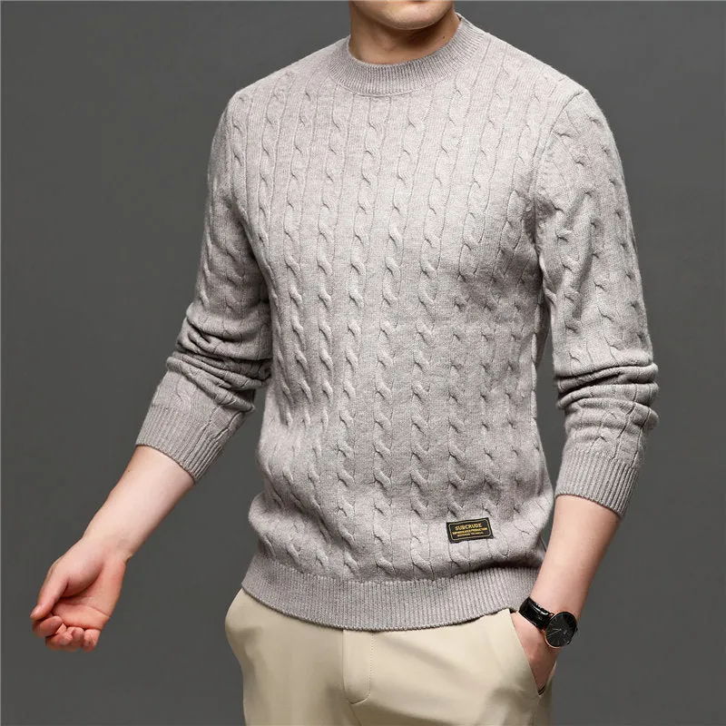 West Louis Fashion Knitted Jumper O-Neck Pullover Sweater