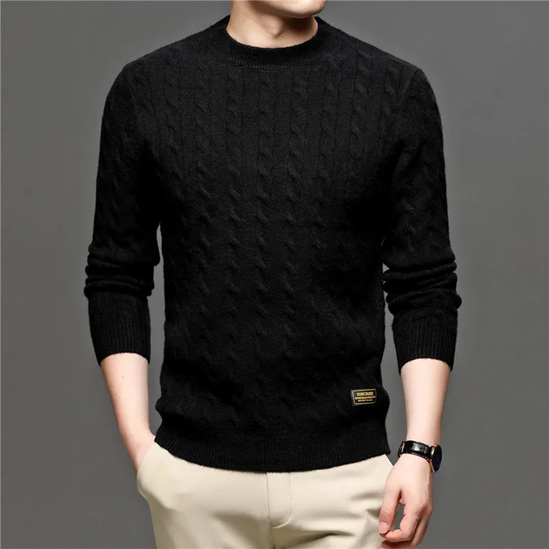 West Louis Fashion Knitted Jumper O-Neck Pullover Sweater